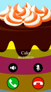 اسکرین شات بازی fake call and sms cake game 3
