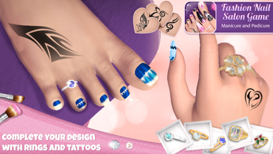 اسکرین شات برنامه Fashion Nail Salon Game: Manicure and Pedicure App 3