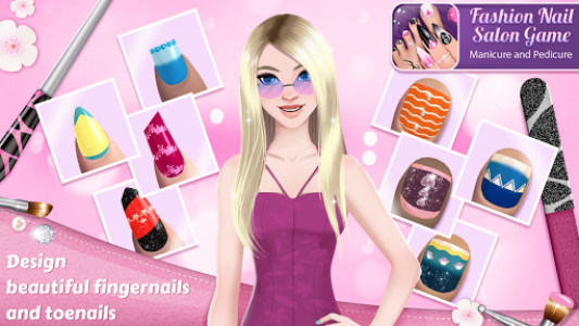 اسکرین شات برنامه Fashion Nail Salon Game: Manicure and Pedicure App 1