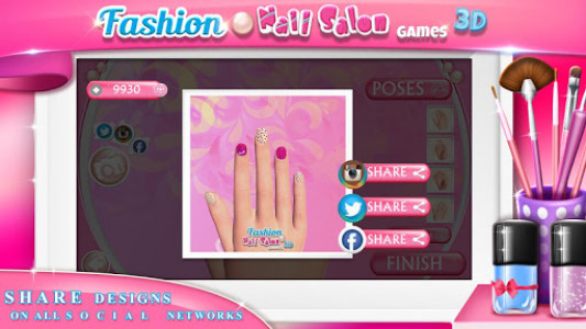 اسکرین شات برنامه Fashion Nail Salon Games 3D 5
