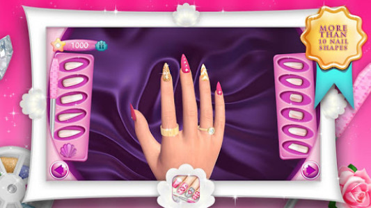 اسکرین شات برنامه Fashion Nails 3D Girls Game 1