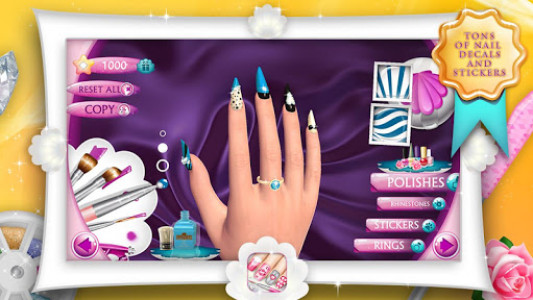 اسکرین شات برنامه Fashion Nails 3D Girls Game 8
