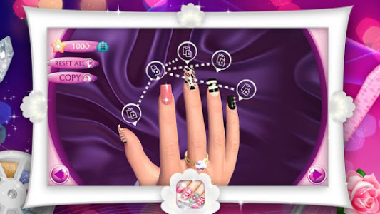 اسکرین شات برنامه Fashion Nails 3D Girls Game 7