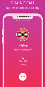 اسکرین شات برنامه fake chat with ladybug : call & video - prank 2