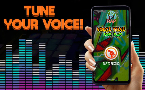 اسکرین شات برنامه Voice Tune For Rap - Voice Recorder For Singing 2