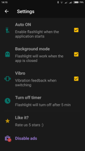 اسکرین شات 6 برنامه Bright Flashlight App Tactical