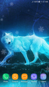 اسکرین شات برنامه Ice Wolf Live Wallpaper HD 5