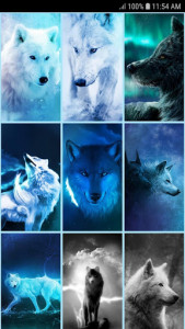اسکرین شات برنامه Ice Wolf Live Wallpaper HD 2