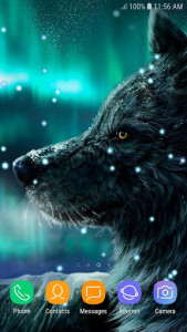 اسکرین شات برنامه Ice Wolf Live Wallpaper HD 6