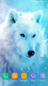 اسکرین شات برنامه Ice Wolf Live Wallpaper HD 1