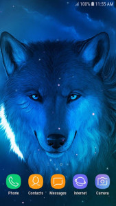 اسکرین شات برنامه Ice Wolf Live Wallpaper HD 4