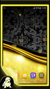 اسکرین شات برنامه Luxury Gold Live Wallpaper 1
