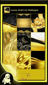 اسکرین شات برنامه Luxury Gold Live Wallpaper 3