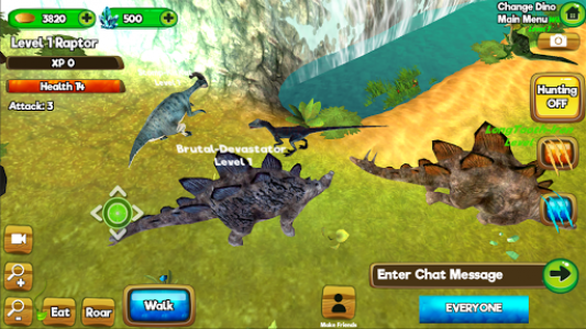 اسکرین شات بازی Dino World Online - Hunters 3D 5