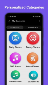 اسکرین شات برنامه MP3 Music Ringtones Downloader 2