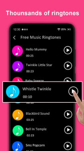 اسکرین شات برنامه MP3 Music Ringtones Downloader 5