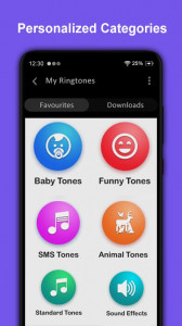 اسکرین شات برنامه MP3 Music Ringtones Downloader 2