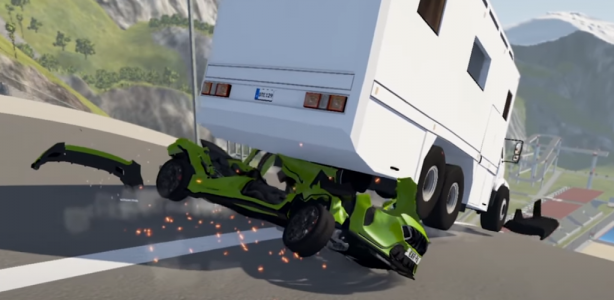 اسکرین شات بازی Realistic Car Crash Simulator 3
