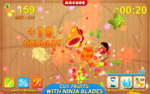 اسکرین شات بازی Fruit Cutting Game 1
