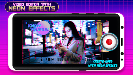 اسکرین شات برنامه Video Editor with Neon Effects 1