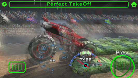 اسکرین شات بازی Monster Truck Stunts, Race and Crush Cars 3