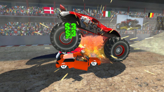 اسکرین شات بازی Monster Truck Stunts, Race and Crush Cars 4