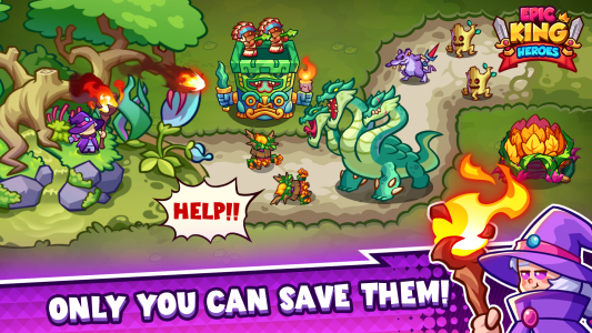 اسکرین شات 5 بازی Epic King Heroes: Classic TD