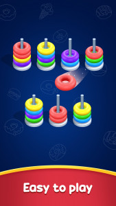 اسکرین شات 1 بازی Donut Sort Puzzle: Color Sorti