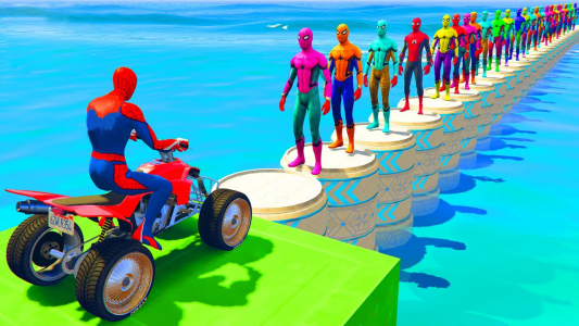 اسکرین شات بازی ATV Quads Bike Stunt Racing 3D 1