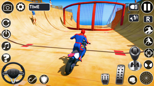 اسکرین شات 6 بازی Superhero Tricky Bike Stunt
