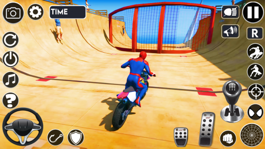 اسکرین شات بازی Superhero Tricky Bike Stunt 6