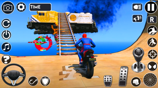 اسکرین شات بازی Superhero Tricky Bike Stunt 2