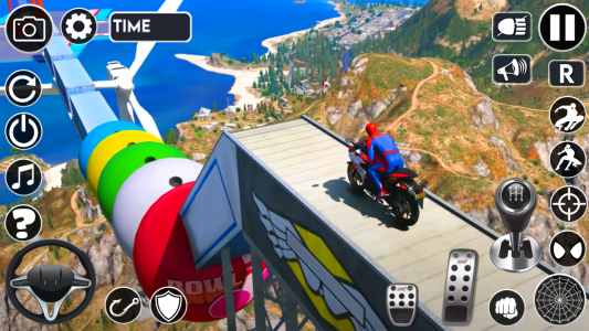 اسکرین شات بازی Superhero Tricky Bike Stunt 3
