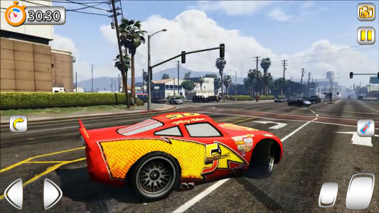 اسکرین شات بازی Superhero Car Race: Mega Ramp 5