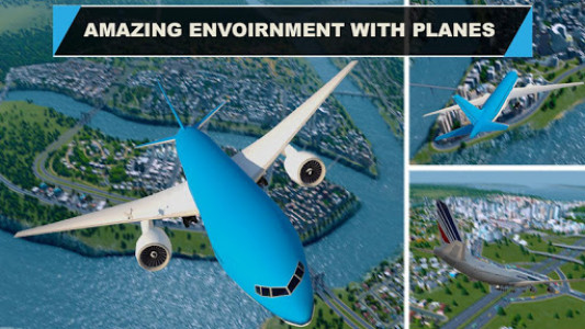 اسکرین شات بازی Pilot Airplane simulator 3D 5