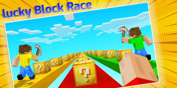 اسکرین شات برنامه Lucky Block Race Map 2