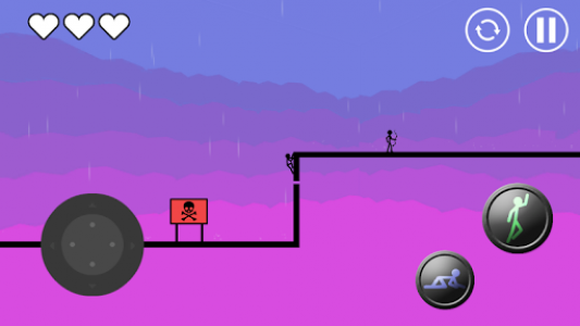 اسکرین شات بازی Stickman Parkour Platform 2 - Ninja simulator 2