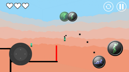 اسکرین شات بازی Stickman Parkour Platform 2 - Ninja simulator 1