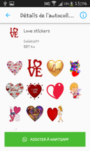 اسکرین شات برنامه Love Sticker 4