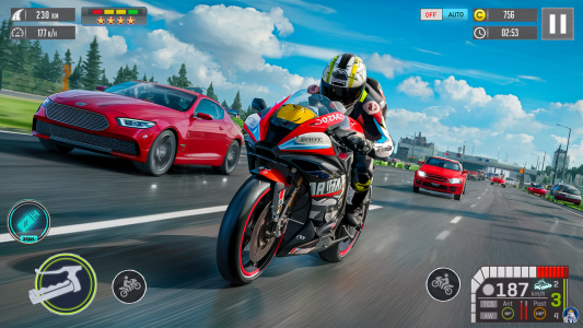 اسکرین شات بازی Moto Racing 3d Motorcycle Game 1