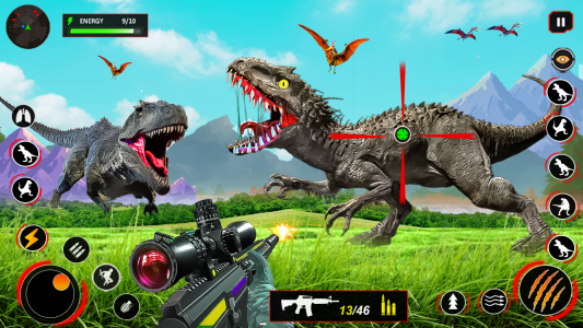 اسکرین شات بازی Dino Hunter Game: animal hunt 1