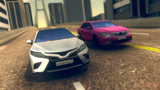 اسکرین شات بازی Camry Car Driving Simulator 1