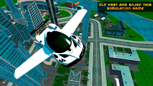 اسکرین شات 6 بازی Flying Car Game driving