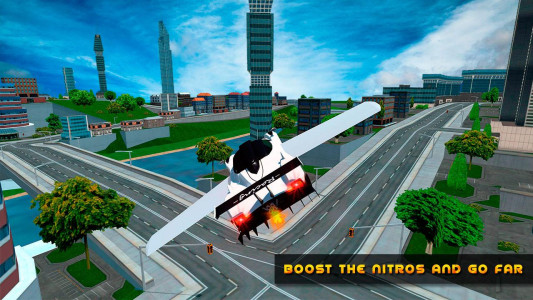 اسکرین شات 2 بازی Flying Car Game driving