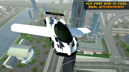 اسکرین شات 5 بازی Flying Car Game driving