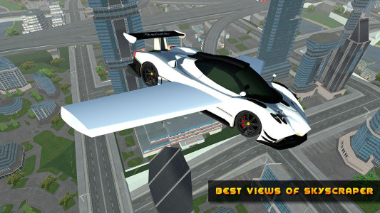 اسکرین شات 3 بازی Flying Car Game driving