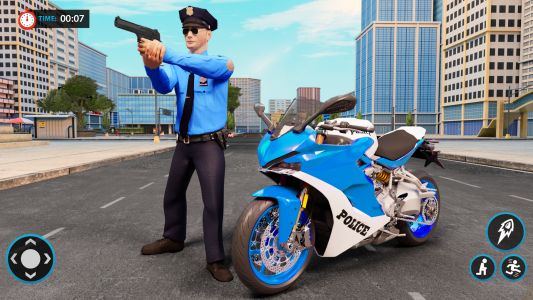 اسکرین شات 3 بازی Police Bike game Car game