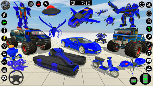 اسکرین شات بازی Avion Robot Car Transform Game 1