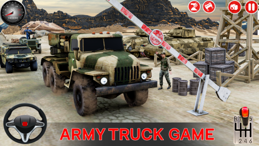 اسکرین شات بازی Army Car Games Truck Driving 2