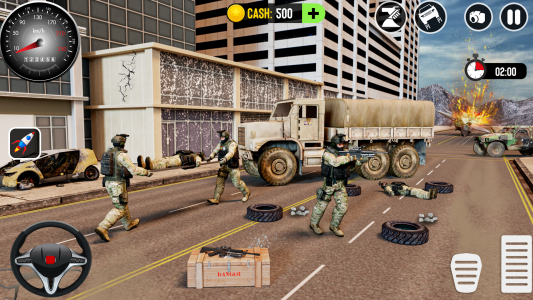 اسکرین شات بازی Army Car Games Truck Driving 1